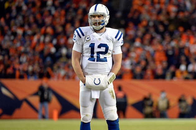 DENVER, CO - JANUARY 11:  Andrew Luck