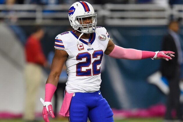 DETROIT, MI - OCTOBER 05: Fred Jackson #22 of the Buffalo Bills participates in pre game warm up prior to playing the Detroit Lions at Ford Field on October 05, 2014 in Detroit, Michigan. (Photo by Joe Sargent/Getty Images)