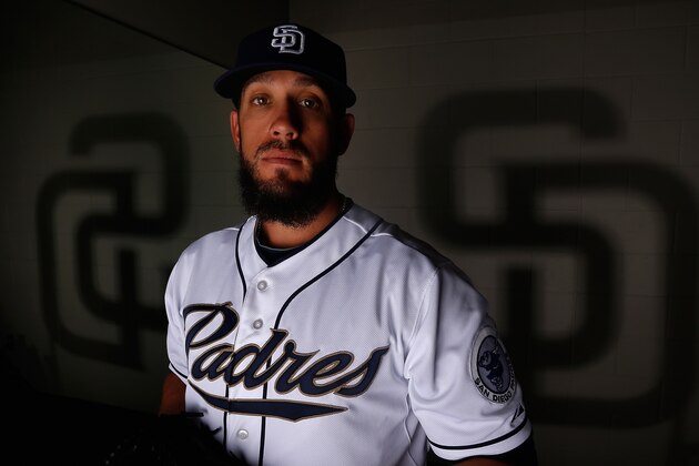 PEORIA, AZ - MARCH 02:  Pitcher James Shields #33 of the San Diego Padres poses for a portrait during spring training photo day at Peoria Stadium on March 2, 2015 in Peoria, Arizona.  (Photo by Christian Petersen/Getty Images)