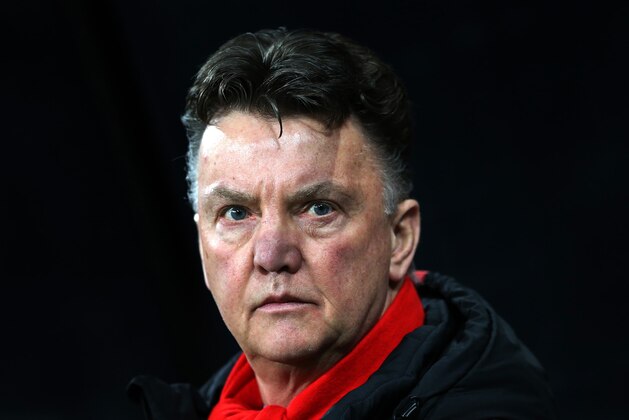 Manchester United's manager Louis Van Gaal awaits the start of their English Premier League soccer match between Newcastle United and Manchester United at St James' Park, Newcastle, England, Wednesday, March, 4, 2015. (AP Photo/Scott Heppell)