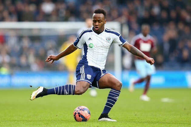 WEST BROMWICH, ENGLAND - FEBRUARY 14:  Saido Berahino of West Bromwich Albion in action during the FA Cup Fifth Round match between West Bromwich Albion and West Ham United at The Hawthorns on February 14, 2015 in West Bromwich, England.  (Photo by Clive Mason/Getty Images)