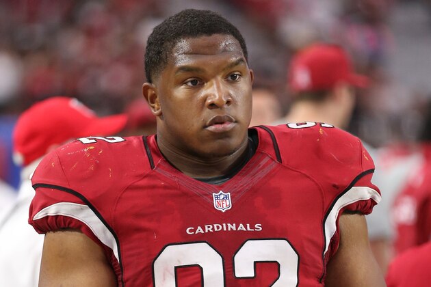 GLENDALE, AZ - OCTOBER 12:  Nose tackle Dan Williams #92 of the Arizona Cardinals during the NFL game against the Washington Redskins at the University of Phoenix Stadium on October 12, 2014 in Glendale, Arizona. The Cardinals defeated the Redskins 30-20.  (Photo by Christian Petersen/Getty Images)