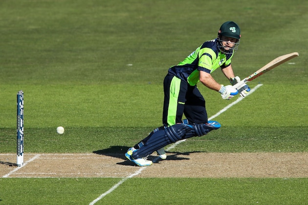 NELSON, NEW ZEALAND - FEBRUARY 16:  Ed Joyce of Ireland bats during the 2015 ICC Cricket World Cup match between the West Indies and Ireland at Saxton Field on February 16, 2015 in Nelson, New Zealand.  (Photo by Hagen Hopkins/Getty Images)