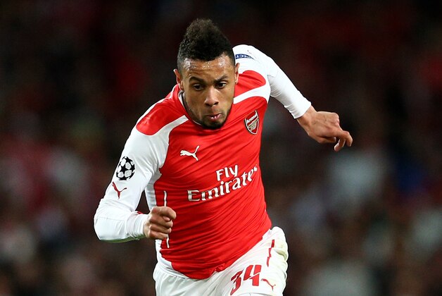 LONDON, ENGLAND - FEBRUARY 25:  Francis Coquelin of Arsenal runs with the ball during the UEFA Champions League round of 16, first leg match between Arsenal and Monaco at The Emirates Stadium on February 25, 2015 in London, United Kingdom.  (Photo by Clive Mason/Getty Images)