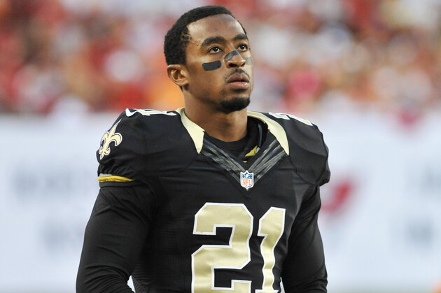 TAMPA, FL - SEPTEMBER 15: Cornerback Patrick Robinson #21 of the New Orleans Saints watches play against the Tampa Bay Buccaneers September 15, 2013 at Raymond James Stadium in Tampa, Florida. The Saints won 16 - 14. (Photo by Al Messerschmidt/Getty Images)