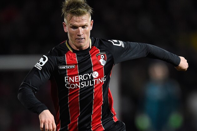 BOURNEMOUTH, ENGLAND - FEBRUARY 10:  Matt Ritchie of Bournemouth in action during the Sky Bet Championship match between AFC Bournemouth and Derby County at Goldsands Stadium on February 10, 2015 in Bournemouth, England.  (Photo by Mike Hewitt/Getty Images)