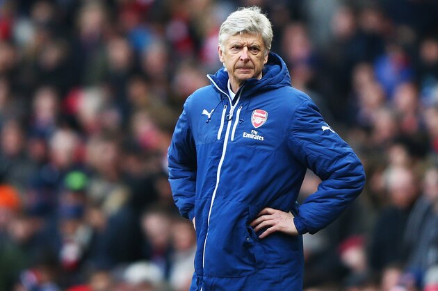 LONDON, ENGLAND - MARCH 14:  Arsene Wenger, manager of Arsenal looks on during the Barclays Premier League match between Arsenal and West Ham United at Emirates Stadium on March 14, 2015 in London, England.  (Photo by Ian Walton/Getty Images)