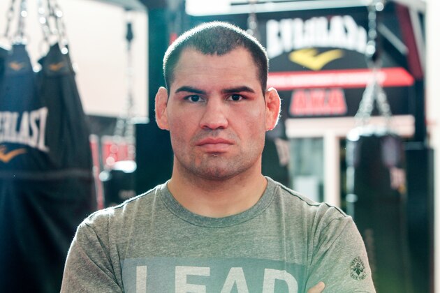 SAN JOSE, CA - OCTOBER 10, 2013:  UFC fighter Cain Velasquez poses for a portrait during his media day workout at American Kickboxing Academy to promote his October 19, title fight with Junior dos Santos on October 10, 2013 in San Jose, California.  (Photo by Alexis Cuarezma/Getty Images)