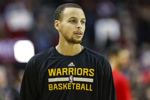 Jan 17, 2015; Houston, TX, USA; Golden State Warriors guard Stephen Curry (30) warms up before a game against the Houston Rockets at Toyota Center. Mandatory Credit: Troy Taormina-USA TODAY Sports