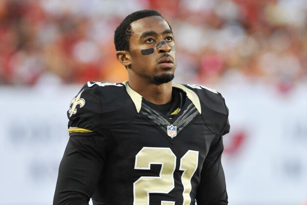 TAMPA, FL - SEPTEMBER 15: Cornerback Patrick Robinson #21 of the New Orleans Saints watches play against the Tampa Bay Buccaneers September 15, 2013 at Raymond James Stadium in Tampa, Florida. The Saints won 16 - 14. (Photo by Al Messerschmidt/Getty Images)