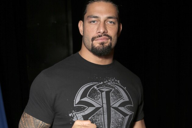 WWE Roman Reigns attends the WWE 2K15 SummerSlam Confidential Panel at Club Nokia, on Saturday, August 16, 2014 in Los Angeles. (Photo by Todd Williamson/Invision for 2K/AP Images)