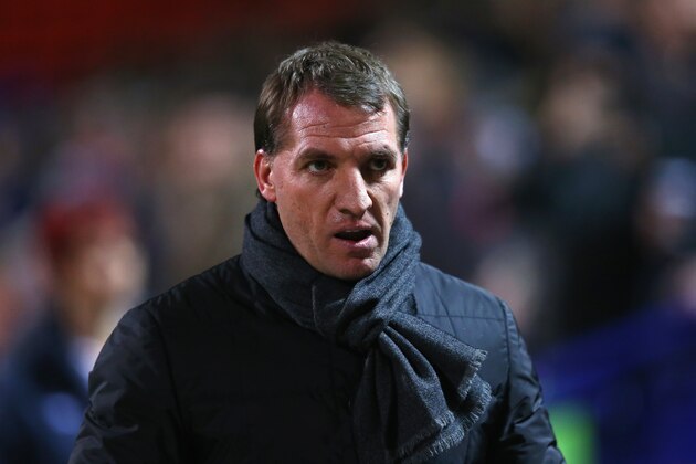 BOLTON, ENGLAND - FEBRUARY 04:  Brendan Rodgers, manager of Liverpool looks on during the FA Cup Fourth round replay between Bolton Wanderers and Liverpool at Macron Stadium on February 4, 2015 in Bolton, England.  (Photo by Alex Livesey/Getty Images)