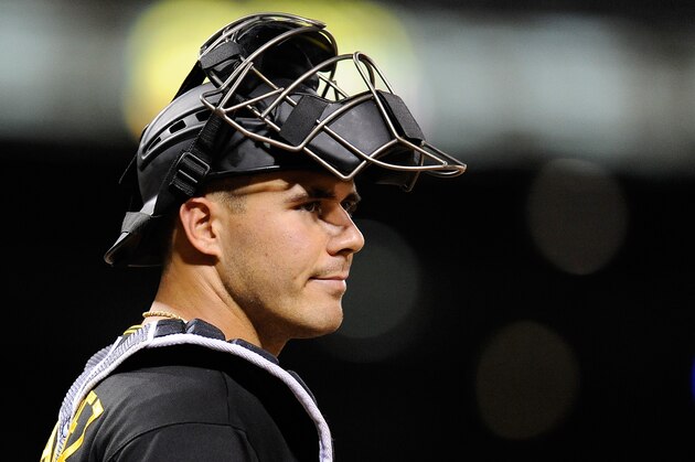 PITTSBURGH, PA - MAY 6:  Tony Sanchez #26 of the Pittsburgh Pirates looks on during the game against the San Francisco Giants on May 6, 2014 at PNC Park in Pittsburgh, Pennsylvania.  (Photo by Joe Sargent/Getty Images)