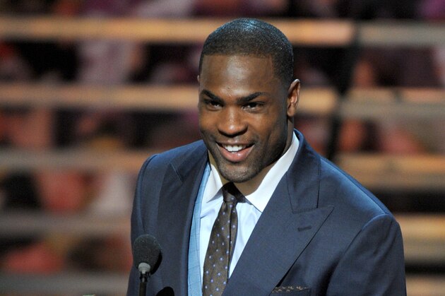 DeMarco Murray, of the Dallas Cowboys, accepts the AP offensive player of the year award, presented by Surface, on stage at the 4th annual NFL Honors at the Phoenix Convention Center Symphony Hall on Saturday, Jan. 1, 2015. (Photo by Frank Micelotta/Invision for NFL/AP Images)