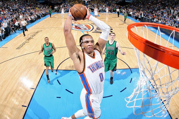 OKLAHOMA CITY, OK - MARCH 18: Russell Westbrook