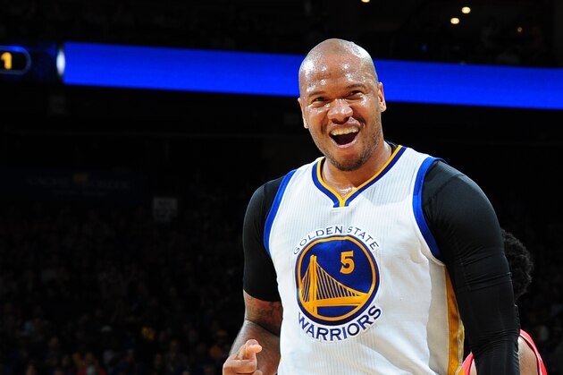 OAKLAND, CA - MARCH 18: Marreese Speights #5 of the Golden State Warriors during the game against the Atlanta Hawks on March 18, 2015 at ORACLE Arena in Oakland, California.  NOTE TO USER: User expressly acknowledges and agrees that, by downloading and/or using this Photograph, user is consenting to the terms and conditions of the Getty Images License Agreement. Mandatory Copyright Notice: Copyright 2015 NBAE (Photo by Scott Cunningham/NBAE via Getty Images)
