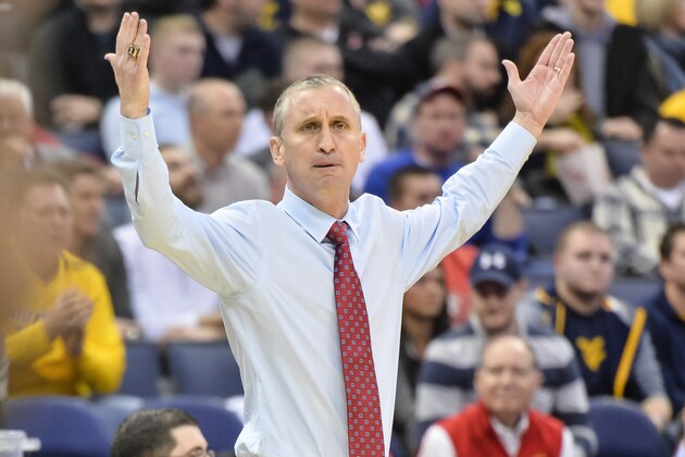 COLUMBUS, OH - MARCH 20:  Head Coach Bobby Hurley of the Buffalo Bulls watches his team play against the West Virginia Mountaineers  during the second round of the 2015 NCAA Men's Basketball Tournament on March 20, 2015 at Nationwide Arena in Columbus, Ohio.  (Photo by Jamie Sabau/Getty Images)