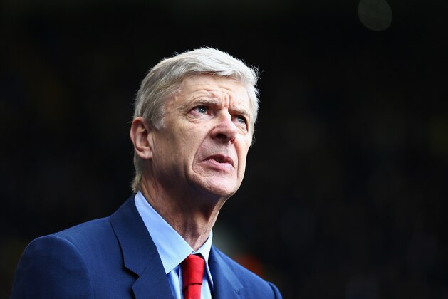 LONDON, ENGLAND - FEBRUARY 07: Arsene Wenger, manager of Arsenal looks on during the Barclays Premier League match between Tottenham Hotspur and Arsenal at White Hart Lane on February 7, 2015 in London, England.  (Photo by Paul Gilham/Getty Images)