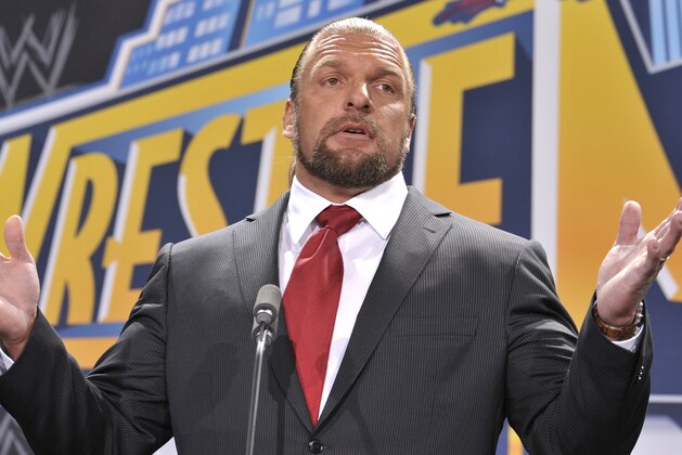 EAST RUTHERFORD, NJ - FEBRUARY 16: Triple H attends a press conference to announce that MetLife Stadium will host WWE Wrestlemania 29 in 2013 at MetLife Stadium on February 16, 2012 in East Rutherford, New Jersey. (Photo by Michael N. Todaro/Getty Images)
