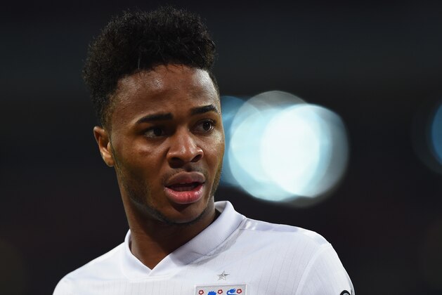 LONDON, ENGLAND - NOVEMBER 15:  Raheem Sterling of England looks on during the EURO 2016 Qualifier Group E match between England and Slovenia at Wembley Stadium on November 15, 2014 in London, England.  (Photo by Shaun Botterill/Getty Images)