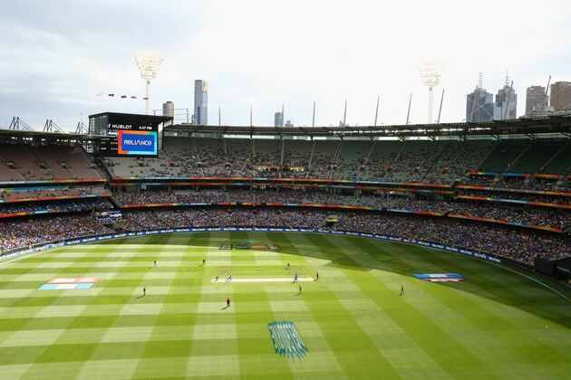 MELBOURNE, AUSTRALIA - MARCH 19: A general view during the 2015 ICC Cricket World Cup match between India and Bangldesh at Melbourne Cricket Ground on March 19, 2015 in Melbourne, Australia.  (Photo by Robert Cianflone/Getty Images)