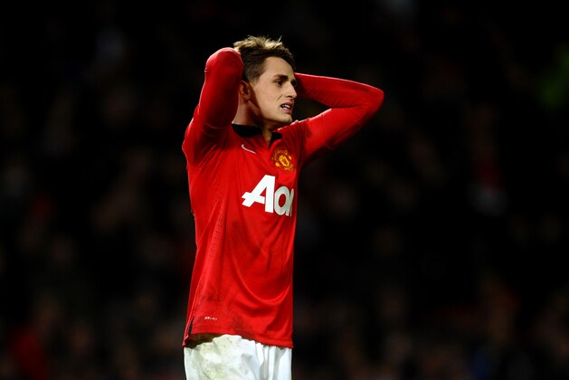 MANCHESTER, ENGLAND - JANUARY 22:  Adnan Januzaj of Manchester United reacts after his penalty is saved during the Capital One Cup semi final, second leg match between Manchester United and Sunderland at Old Trafford on January 22, 2014 in Manchester, England.  (Photo by Laurence Griffiths/Getty Images)