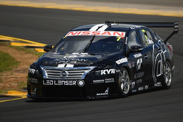 SYDNEY, AUSTRALIA - FEBRUARY 07: Todd Kelly drives the #7 Nissan Motorsport Nissan during the 2015 V8 Supercars SuperTest at Sydney Motorsport Park on February 7, 2015 in Sydney, Australia.  (Photo by Robert Cianflone/Getty Images)