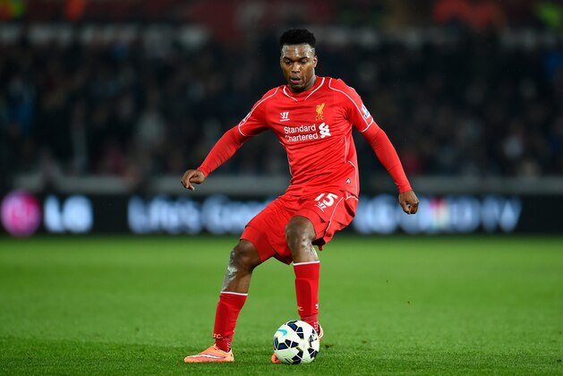 SWANSEA, WALES - MARCH 16:  Liverpool player Daniel Sturridge in action during the Barclays Premiership match between Swansea City and Liverpool at Liberty Stadium on March 16, 2015 in Swansea, Wales.  (Photo by Stu Forster/Getty Images)
