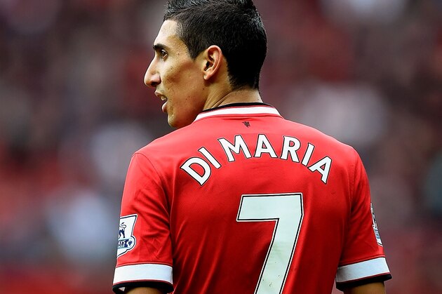 MANCHESTER, ENGLAND - SEPTEMBER 27:  Angel di Maria of Manchester United in action during the Barclays Premier League match between Manchester United and West Ham United at Old Trafford on September 27, 2014 in Manchester, England.  (Photo by Laurence Griffiths/Getty Images)
