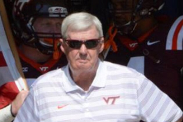 Virginia Tech head coach Frank Beamer