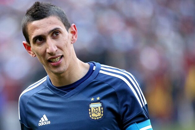 LANDOVER, MD - MARCH 28: Angel di Maria #7 of Argentina in action against El Salvador during an International Friendly at FedExField on March 28, 2015 in Landover, Maryland. (Photo by Patrick Smith/Getty Images)