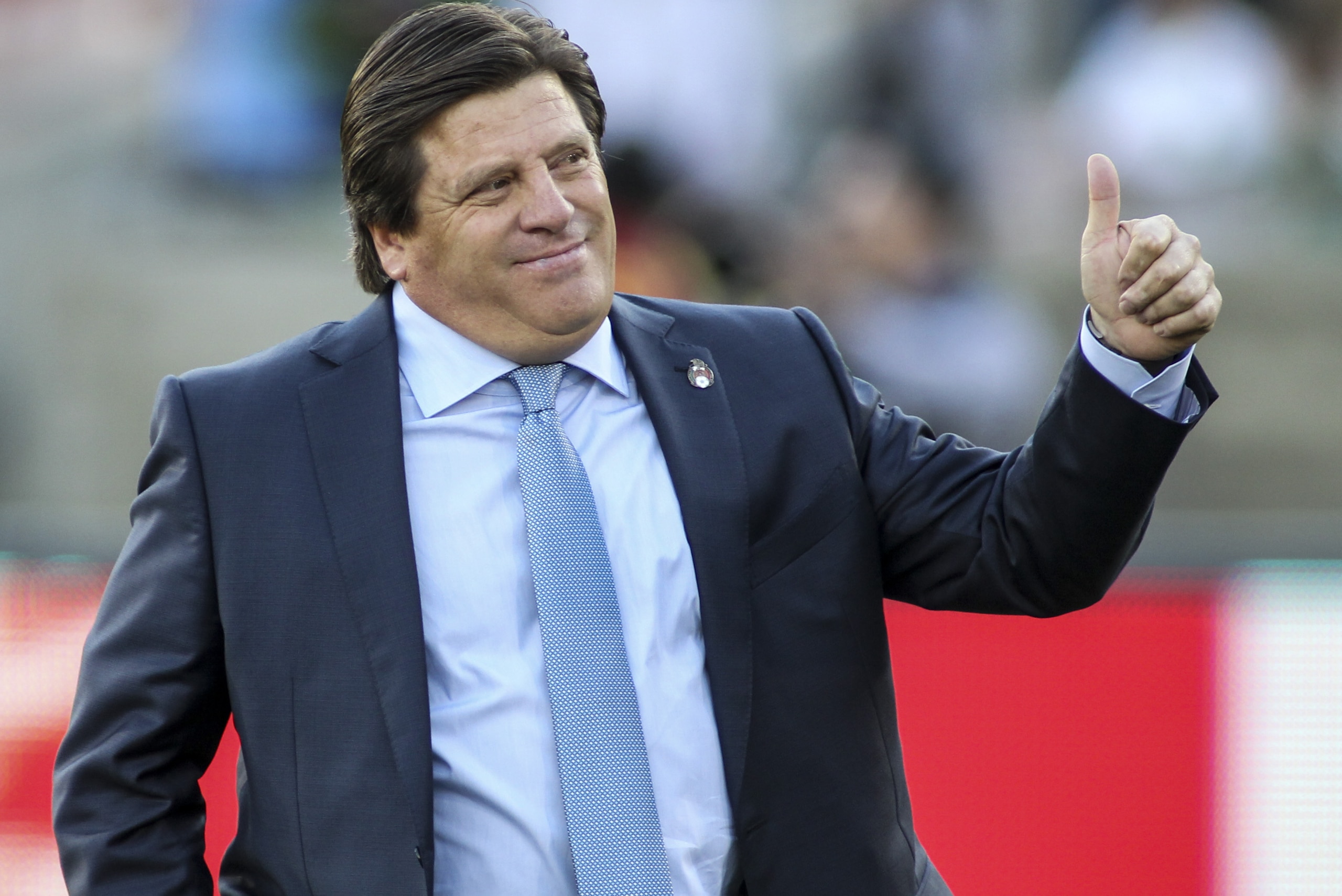 Mexico head coach Miguel Herrera in a soccer friendly match against Ecuador, March 28, 2015, at Los Angeles Memorial Coliseum in Los Angeles. (AP Photo/Ringo H.W. Chiu) Mexico head coach Miguel Herrera in a soccer friendly match against Ecuador, March 28, 2015, at Los Angeles Memorial Coliseum in Los Angeles. (AP Photo/Ringo H.W. Chiu)