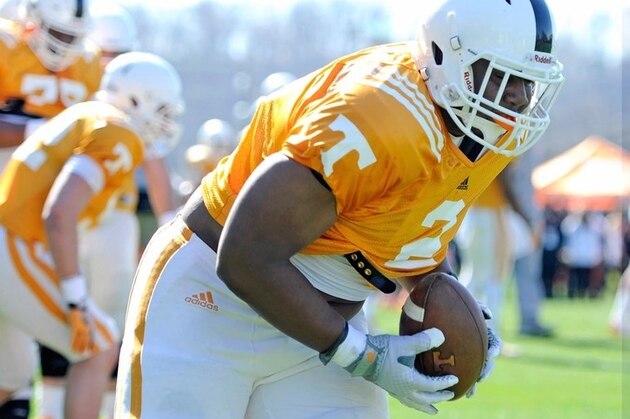 Vols true freshman defensive tackle Shy Tuttle is stealing the show thus far this spring.