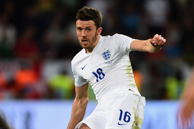 TURIN, ITALY - MARCH 31: Michael Carrick of England in action during the International Friendly match between Italy and England at Juventus Stadium on March 31, 2015 in Turin, Italy.  (Photo by Laurence Griffiths/Getty Images)