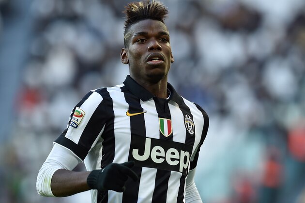 TURIN, ITALY - JANUARY 25:  Paul Pogba of Juventus FC looks on during the Serie A match between Juventus FC and AC Chievo Verona at Juventus Arena on January 25, 2015 in Turin, Italy.  (Photo by Valerio Pennicino/Getty Images)