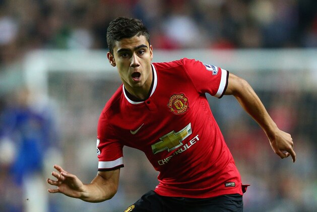 MILTON KEYNES, ENGLAND - AUGUST 26:  Andreas Pereira of Manchester United in action during the Capital One Cup second round match between MK Dons and Manchester United at Stadium mk on August 26, 2014 in Milton Keynes, England.  (Photo by Clive Mason/Getty Images)