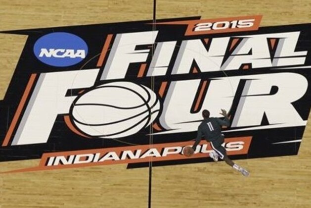 Michigan State's Lourawls Nairn Jr. dribbles during a practice session for the NCAA Final Four tournament college basketball semifinal game Friday, April 3, 2015, in Indianapolis. Michigan State plays Duke on Saturday. (AP Photo/David J. Phillip)