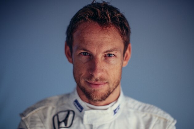 MONTMELO, SPAIN - FEBRUARY 20:  (EDITORS NOTE: This image was processed using digital filters) Jenson Button of Great Britain and McLaren Honda poses for a portrait during day three of Formula One Winter Testing at Circuit de Catalunya on February 21, 2015 in Montmelo, Spain.  (Photo by Mark Thompson/Getty Images)