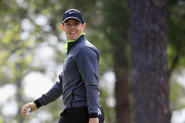 AUGUSTA, GA - APRIL 06:  Rory McIlroy of Northern Ireland look on during a practice round prior to the start of the 2015 Masters Tournament at Augusta National Golf Club on April 6, 2015 in Augusta, Georgia.  (Photo by Jamie Squire/Getty Images)