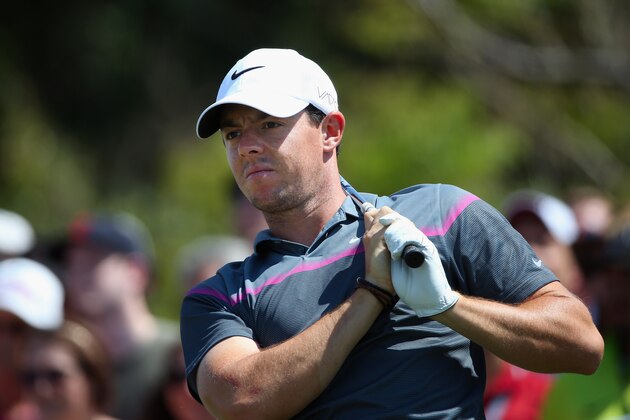 ORLANDO, FL - MARCH 21: Rory McIlroy of Northern Ireland watches his tee shot on the sixth hole during the third round of the Arnold Palmer Invitational Presented By MasterCard at the Bay Hill Club and Lodge on March 21, 2015 in Orlando, Florida.  (Photo by Sam Greenwood/Getty Images)