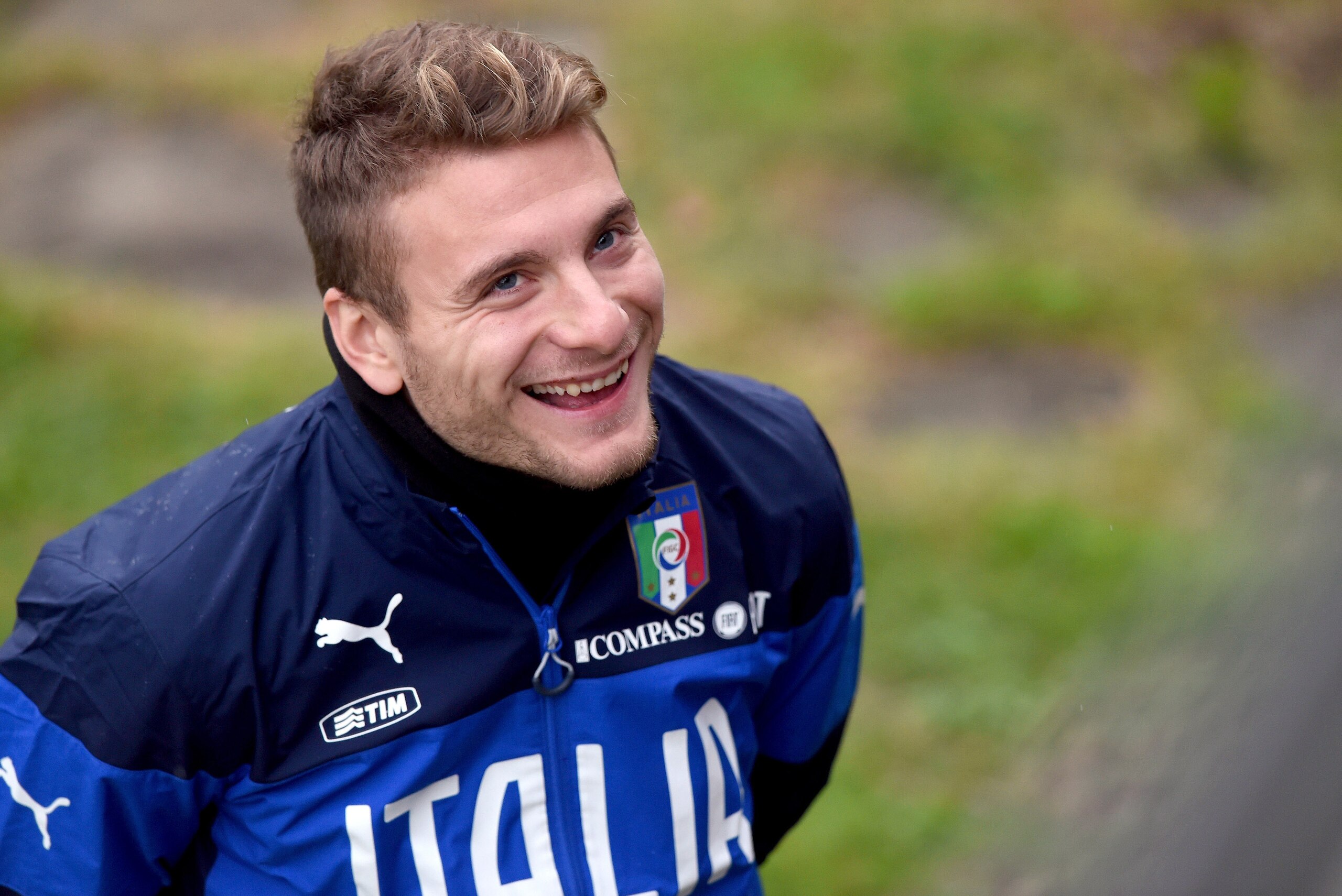 FLORENCE, ITALY - NOVEMBER 10:  Ciro Immobile during Italy Training Session at Coverciano on November 10, 2014 in Florence, Italy.  (Photo by Claudio Villa/Getty Images)