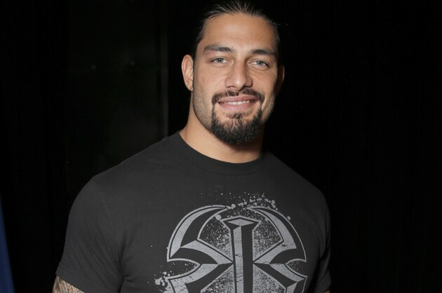 WWE Roman Reigns attends the WWE 2K15 SummerSlam Confidential Panel at Club Nokia, on Saturday, August 16, 2014 in Los Angeles. (Photo by Todd Williamson/Invision for 2K/AP Images)