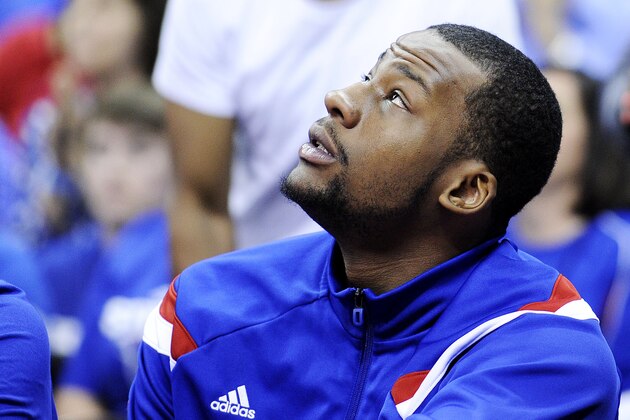 KANSAS CITY, MO - MARCH 13:  Cliff Alexander #2 of the Kansas Jayhawks sits on the bench against the Baylor Bears during a semifinal game of the 2015 Big 12 Basketball Tournament at Sprint Center on March 13, 2015 in Kansas City, Missouri.  (Photo by Ed Zurga/Getty Images)