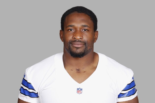 This is a 2014 photo of Amobi Okoye of the Dallas Cowboys NFL football team. This image reflects the Dallas Cowboys active roster as of Monday, June 16, 2014 when this image was taken. (AP Photo)