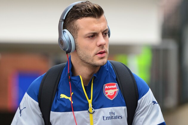 LONDON, ENGLAND - FEBRUARY 21:  Jack Wilshere of Arsenal arrives prior to the Barclays Premier League match between Crystal Palace and Arsenal at Selhurst Park on February 21, 2015 in London, England.  (Photo by Jamie McDonald/Getty Images)