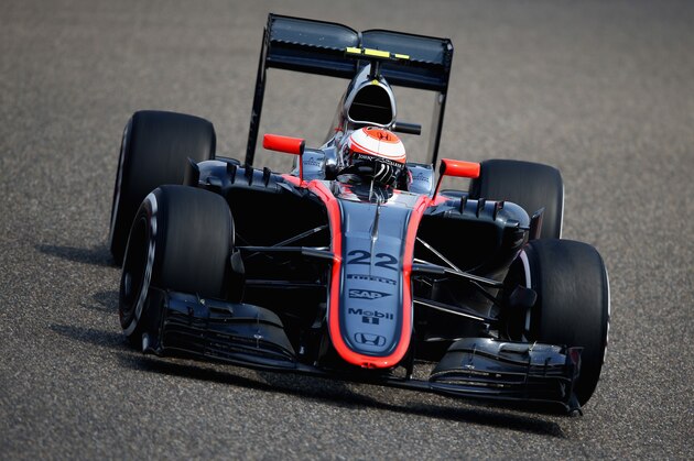 SHANGHAI, CHINA - APRIL 10:  Jenson Button of Great Britain and McLaren Honda drives during practice for the Formula One Grand Prix of China at Shanghai International Circuit on April 10, 2015 in Shanghai, China.  (Photo by Clive Mason/Getty Images)