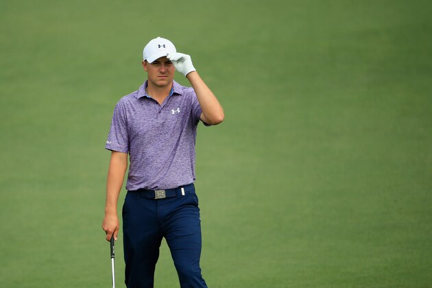 AUGUSTA, GA - APRIL 10:  Jordan Spieth of the United States walks to the second green during the second round of the 2015 Masters Tournament at Augusta National Golf Club on April 10, 2015 in Augusta, Georgia.  (Photo by Jamie Squire/Getty Images)