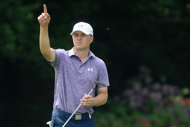 AUGUSTA, GA - APRIL 10:  Jordan Spieth of the United States walks across the 15th green during the second round of the 2015 Masters Tournament at Augusta National Golf Club on April 10, 2015 in Augusta, Georgia.  (Photo by Andrew Redington/Getty Images)
