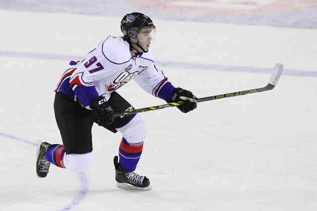 ST CATHARINES, ON - JANUARY 22: Connor McDavid #97 of Team Orr skates during the 2015 BMO CHL/NHL Top Prospects Game against Team Cherry at the Meridian Centre on January 22, 2015 in St Catharines, Ontario, Canada. (Photo by Vaughn Ridley/Getty Images) ST CATHARINES, ON - JANUARY 22: Connor McDavid #97 of Team Orr skates during the 2015 BMO CHL/NHL Top Prospects Game against Team Cherry at the Meridian Centre on January 22, 2015 in St Catharines, Ontario, Canada. (Photo by Vaughn Ridley/Getty Images)