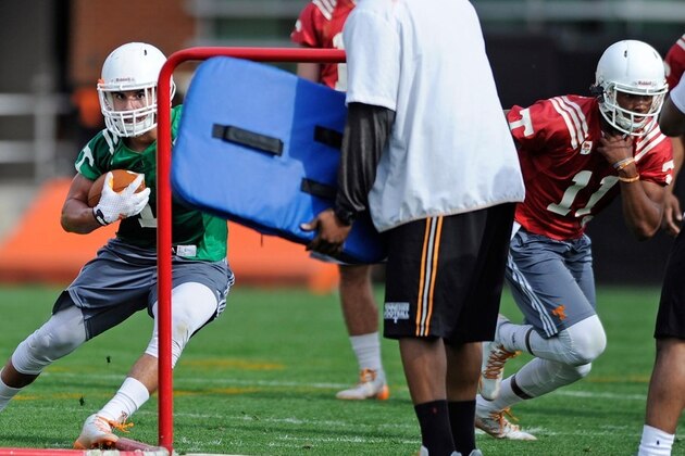 Jalen Hurd (left) is bigger and just as fast as he was last season.